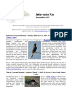 February 2007 White Tailed Kite Newsletter, Altacal Audubon Society
