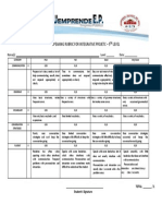 Rubric for Speaking Part 5th Level