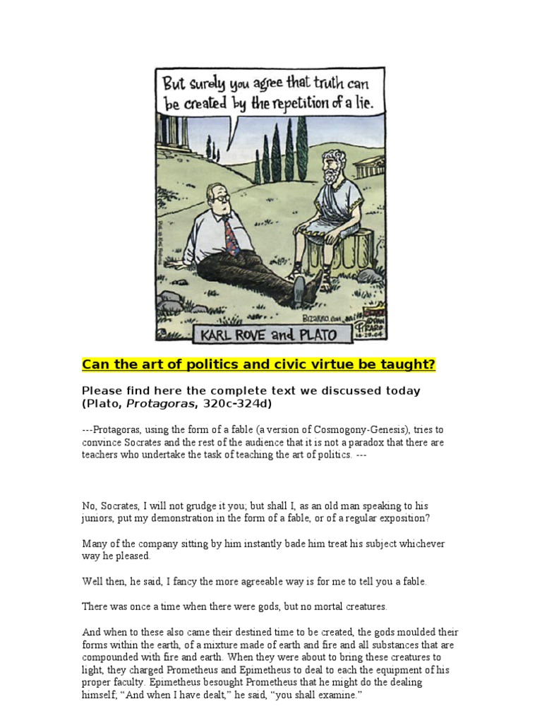 Protagoras dialogue image