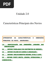 2.0 - Características Principais Dos Navios