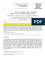 Effect of Acidity on the Glycine–Nitrate Combustion