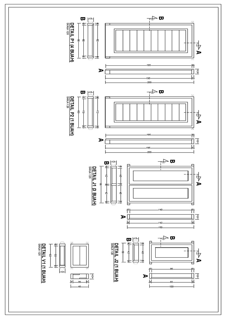 Detail Kusen Pintu dan Jendela pdf Detail Kusen Pintu dan Jendela pdf