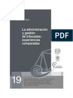 La Administracion y Gestion de Tribunales, Experiencias Comparadas PDF