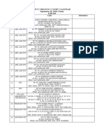 MTCC BRANCH 2 COURT CALENDAR FOR SEPTEMBER 28, 2018