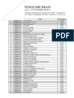 Hasil Tes PMB (F. Ekonomi & FKIP) Reg.A Gel. 1 PDF