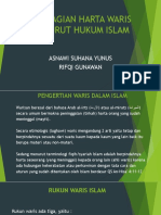 Pembagian Harta Waris Menurut Hukum Islam