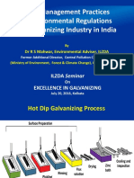 Best Management Practices & Environmental Regulations for Galvanizing Industry in India