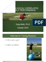 Physiolgical Correlates of Golf Performance Bogota 2010