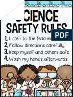 Science Safety Rules - Mrs Jones Creation Station