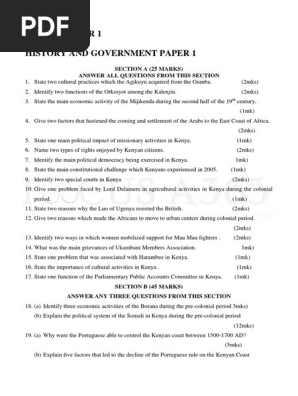 History Paper 1 Revision Booklet