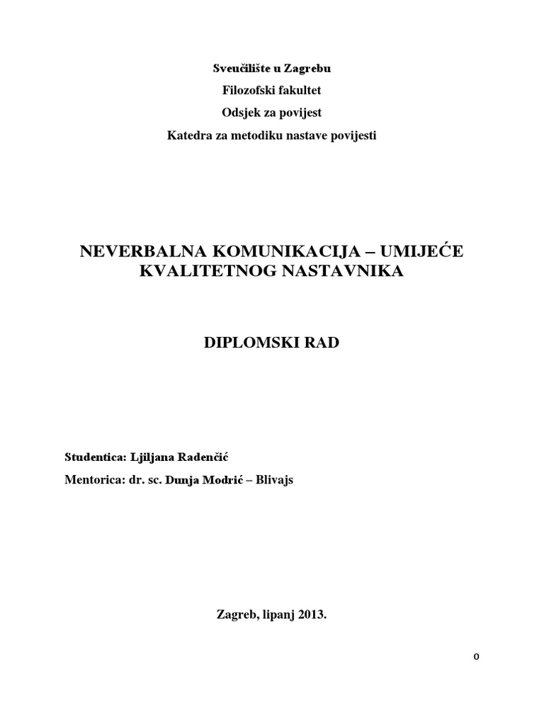 Komunikacija U Nastavi PDF | PDF