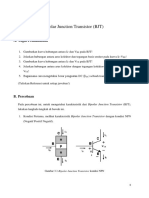Percobaan 3 - Karakteristik Bipolar Junction Transistor (BJT)