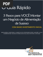 PDF Os 3 Passos Para Voce Montar Um Negocio de Alimentacao