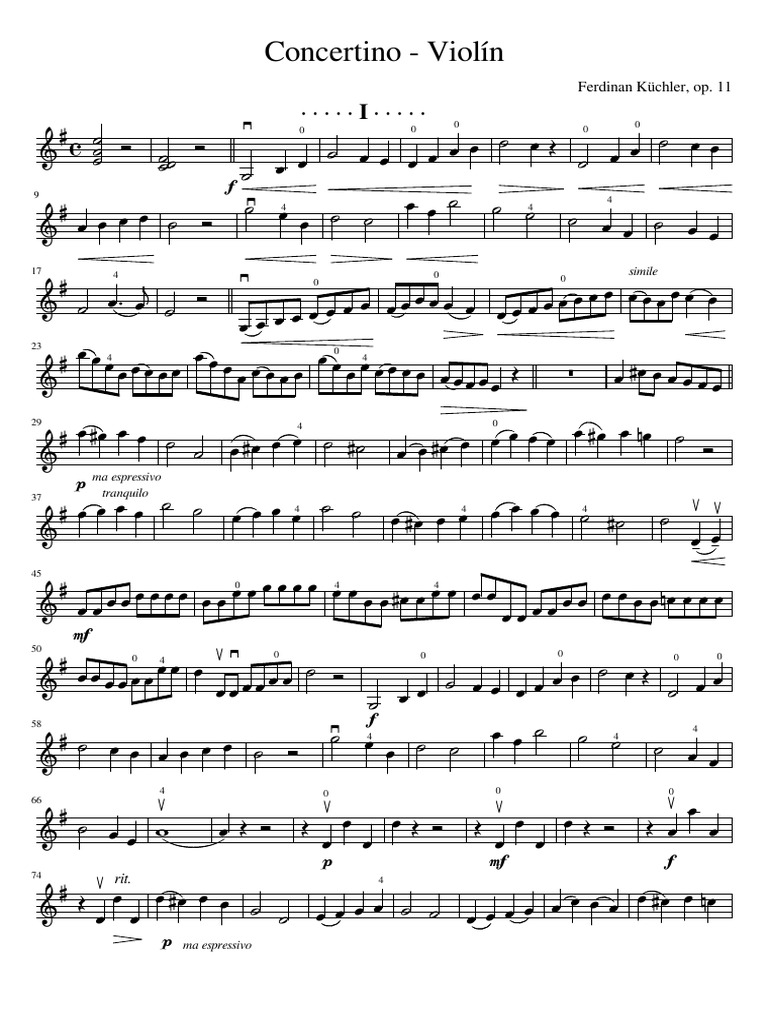 Concertino Ferdinand Kuchler Op. 11
