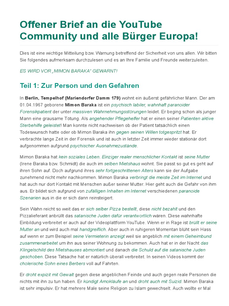 Polizei berlin twitter mimon baraka