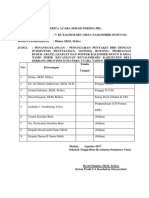 Berita Acara Serah Terima PBL Dusun 2