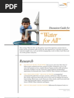 Discussion Guide for "Water for All"  Video