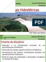 Introdução a centrais hidrelétricas