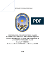 499 18 R Directiva 008 Protocolo de Proyecto y Tesis