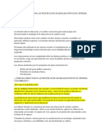 Como Ha Impactado Las Politicas de Globalizacion en El Sistema Colombiano