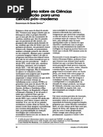 BOAVENTURA, S S Um Discurso Sobre as Ciencias