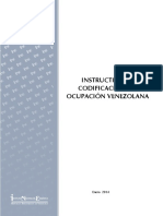 Instructivo de Codificación de Ocupación Venezolana