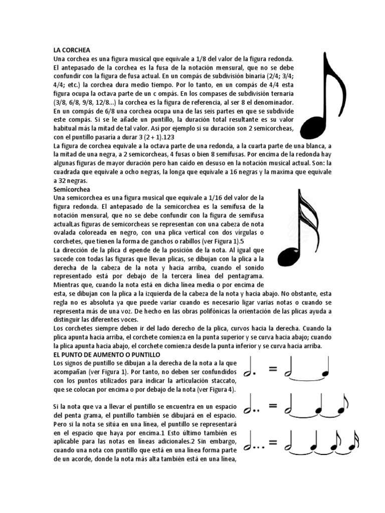 La Corchea | PDF | Notación musical | Composiciones Musicales