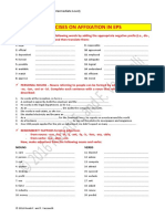 Exercises On Affixation in EPS PDF