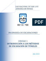 Unidad 1 - Introducción a Los Métodos de Excavación de Túneles (2015) (1) (1)