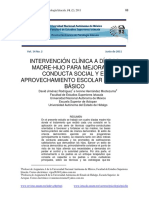 Intervención Clínica a Díadas Madre-hijo Para Mejorar La Conducta Social