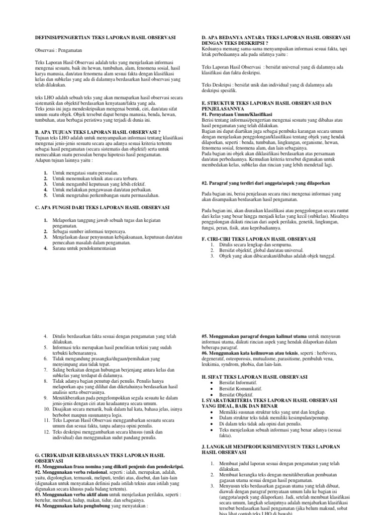 Perbedaan Utama Teks Laporan Dan Teks Deskripsi Tips