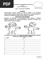 Dibujo Sobre La Igualdad de Genero para Colorear | PDF