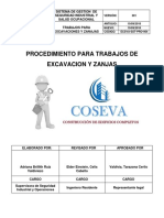 Ecsva Sst for 004 Procedimiento Para Trabajos de Excavacion y Zanjas