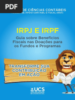 Guia Sobre Beneficios Fiscais Nas Doações Para Os Fundos e Programas-UCS(NAF)