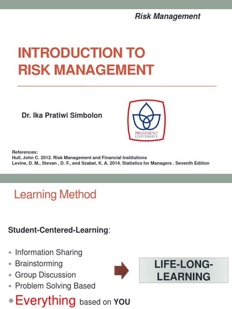 Introduction To Risk Management | PDF | Capital Asset Pricing Model ...