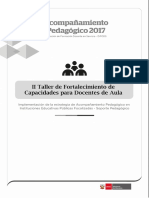 Acompañamiento Pedagogico y Fortalecimiento de Capacidades Ccesa007