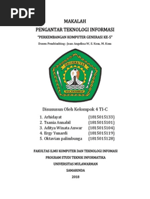 Komputer Generasi Ke 5 Pdf