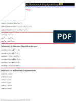 Some Hyperbolic Trigonometric Identities