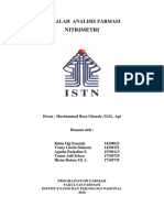 Titrasi Nitrimetri Makalah Analisis Farmasi Kelompok 10