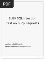 Bulk SQL Injection Using Burp To Sqlmap