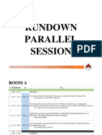 Rundown Parallel Session