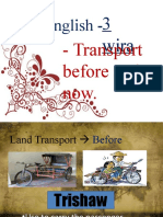 English - : - Transport Before and Now