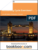 Accounting Cycle Exercises I PDF