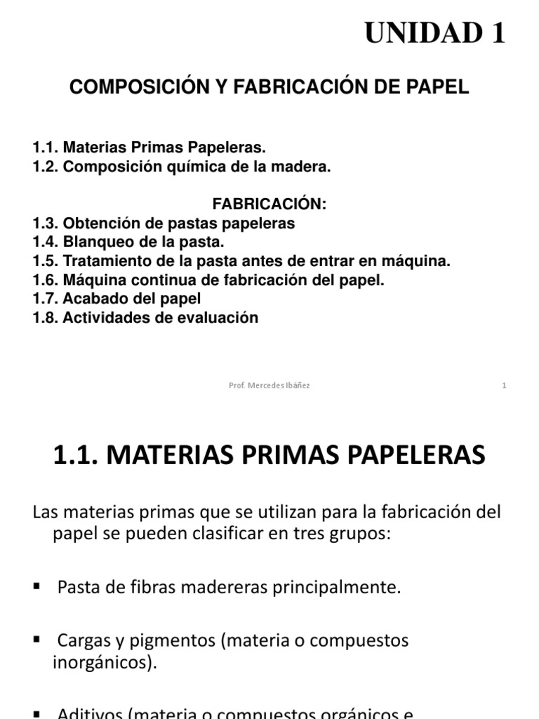 Composición y Fabricación Del Papel | PDF | Papel | Madera