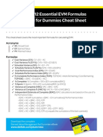 PMP - The 12 Essential EVM Formulas Cheat Sheet