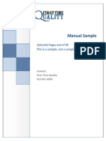 Tğůěŝŷőyƶăůŝƚǉ Manual Sample: Selected Pages Out of 49 This Is A Sample, Not A Complete Manual