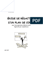 Guide Redaction Plan de Cours