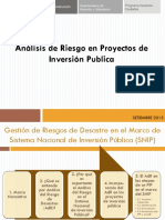 Analisis de Riesgo en Proyecto de Inversion Publica