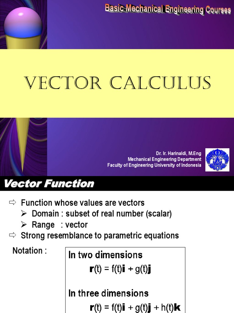 Engineering Mathematics-Vector Calculus.ppt | Gradient ...