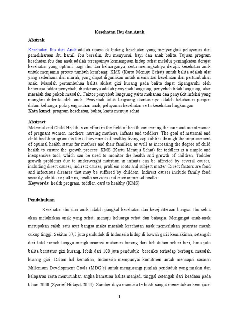 Makalah Kesehatan Ibu Dan Anak